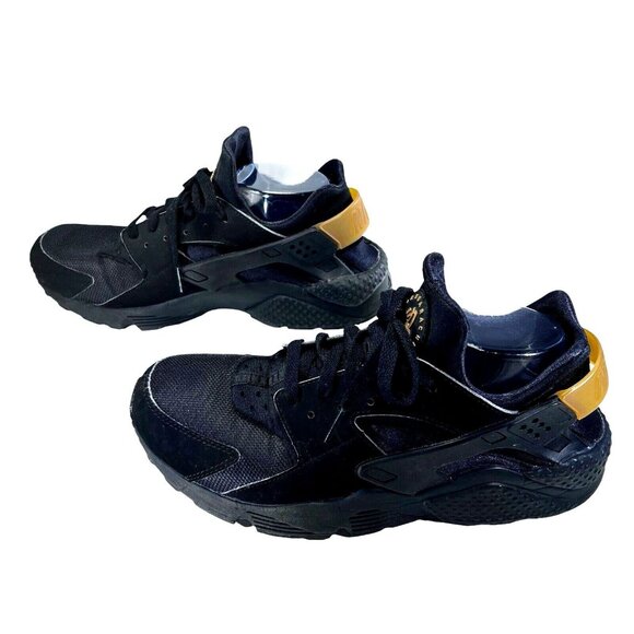Nike Air Huarache Shoes Mens Size 10.5 Black Running Sneakers 318429-025 - Picture 5 of 16